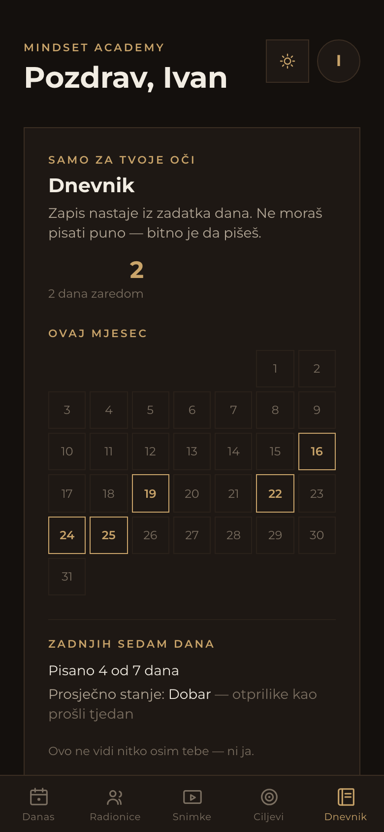 Kartica Dnevnik