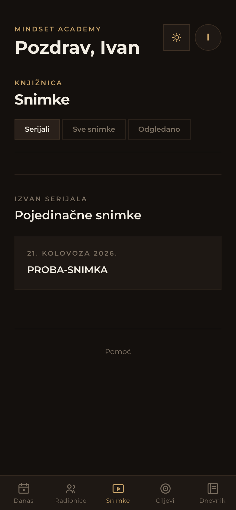 Kartica Snimke